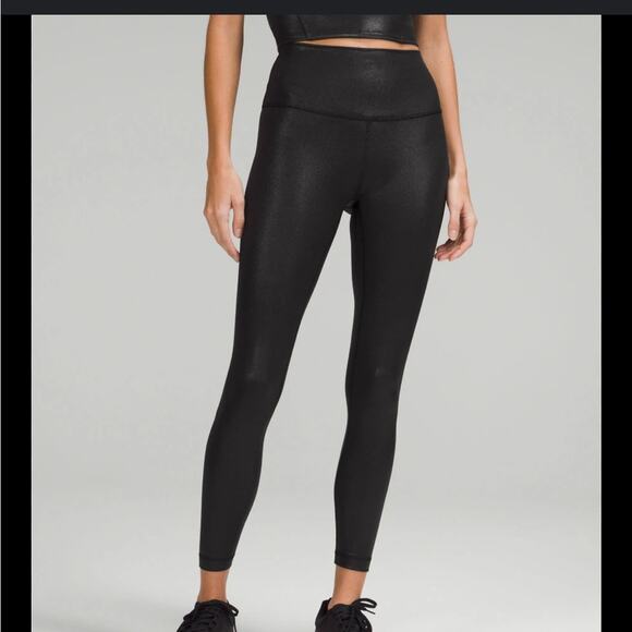 Lululemon -SPECIAL EDITION-Wunder Train HR Tight Foil 25” - Size 4 NWT - Picture 2 of 8
